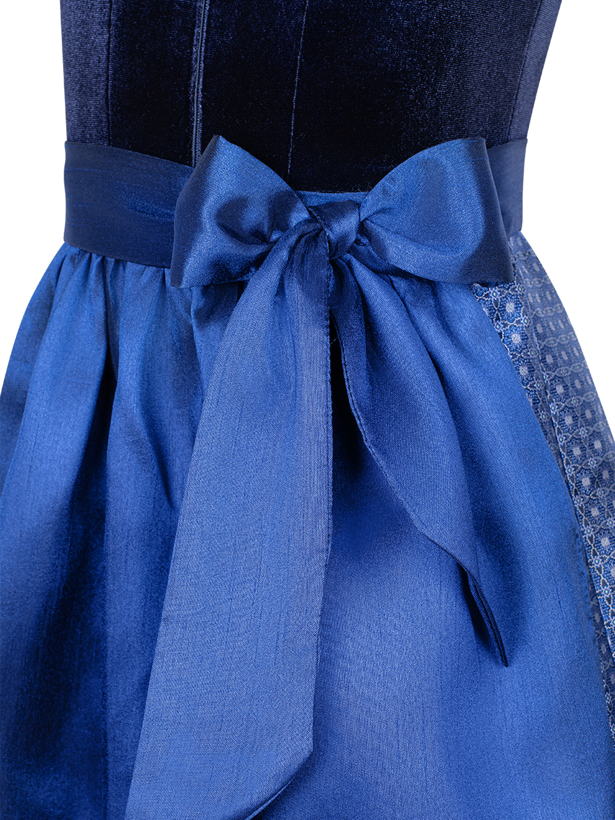 Kinder Blau Gerader Ausschnitt Vorne Dirndl