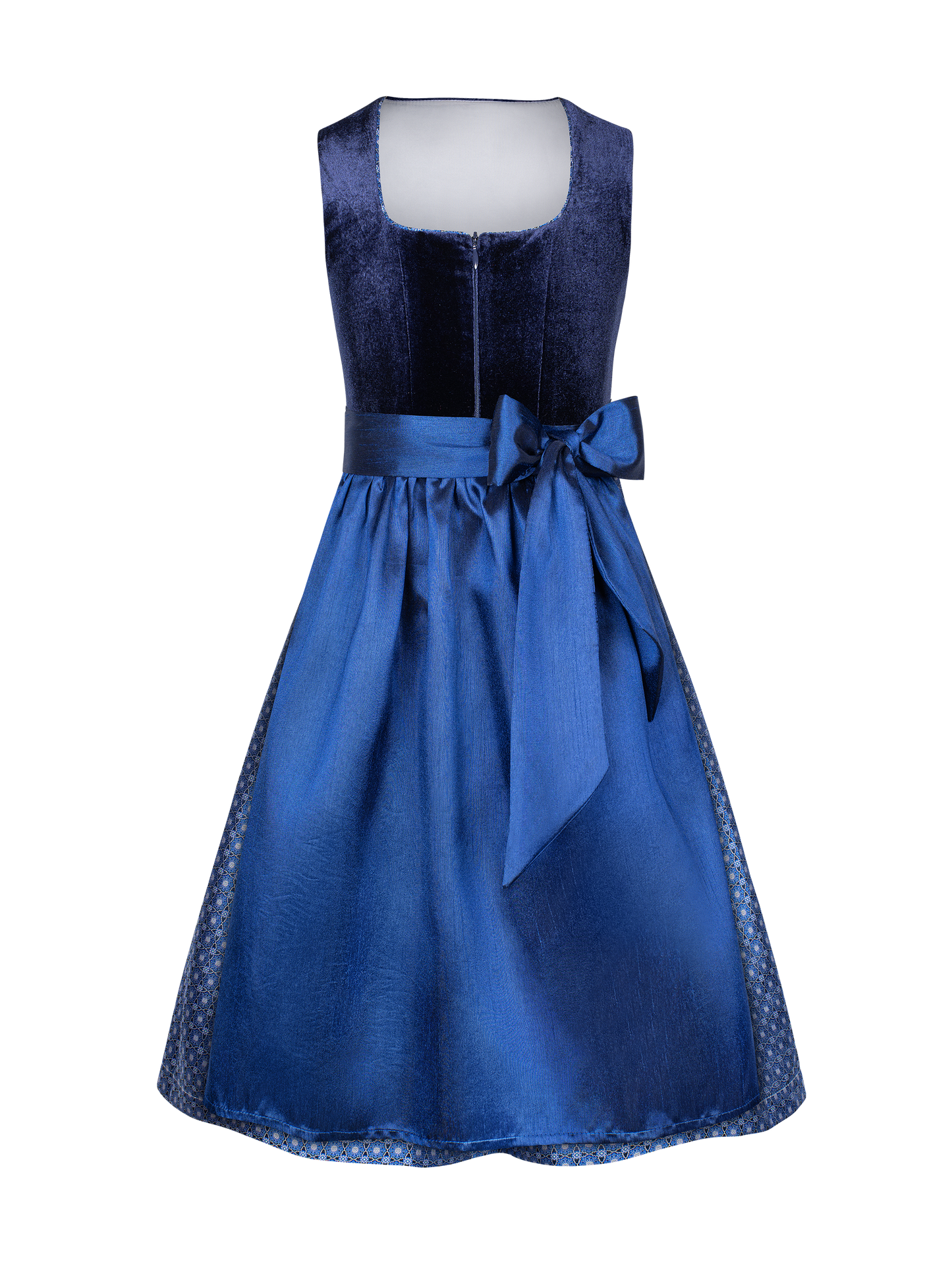 Kinder Blau Gerader Ausschnitt Vorne Dirndl