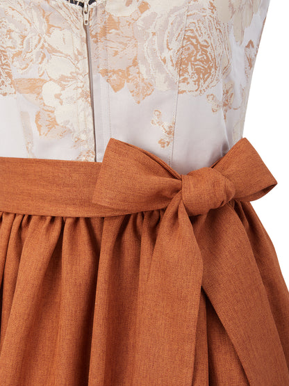 Braun mit Herz-Ausschnittund  Elegant Dirndl