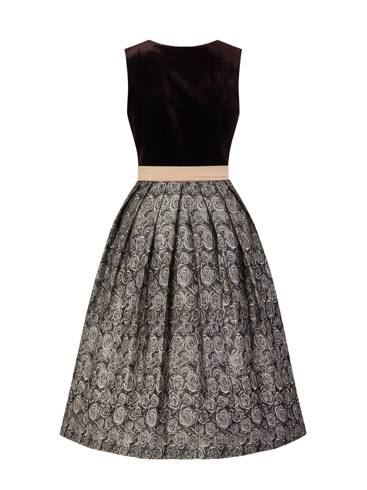 Braun mit Gerader Ausschnitt und Landhausstil Dirndl