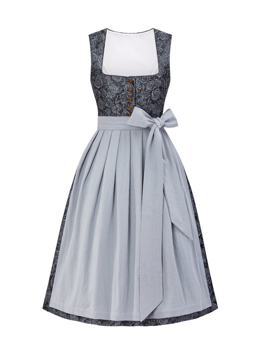 Blau mit Gerader Ausschnitt und Festtauglich Dirndl