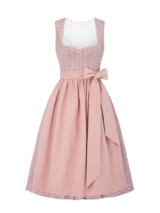 Rosa mit Herz-Ausschnitt und Traditionsbewusst Dirndl