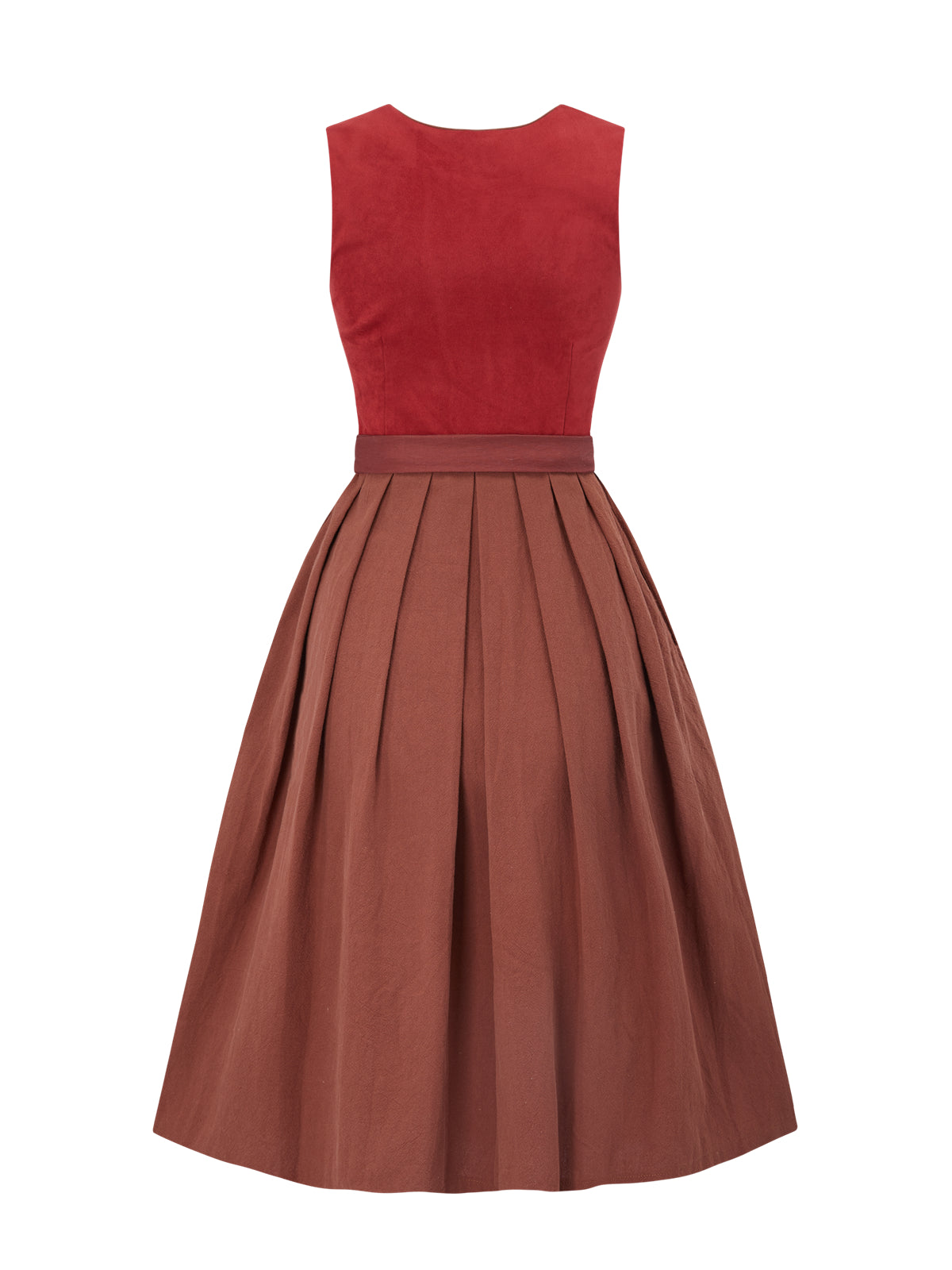Rot mit Gerader Ausschnitt und Elegant-verspielt Dirndl